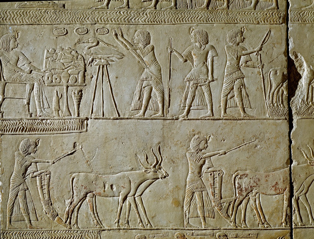 Mısır antikası: tarlalardaki çalışma sahneleri ve firavuna adaklar. Tutankhamun kraliyet katibi Horemhed