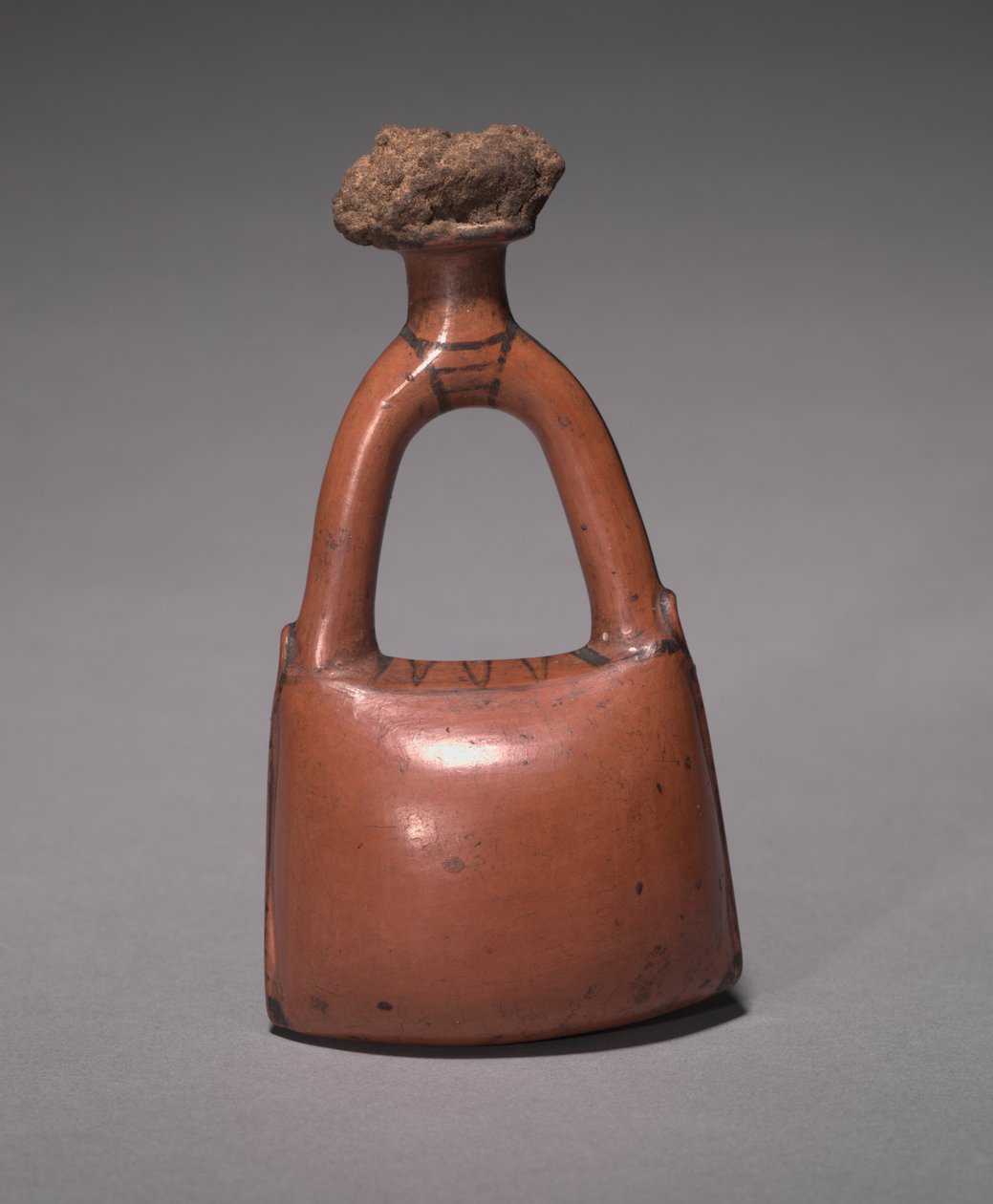 Deri çanta şeklinde matara, New Kingdom, MÖ 1415-1381 by Egyptian 18th Dynasty