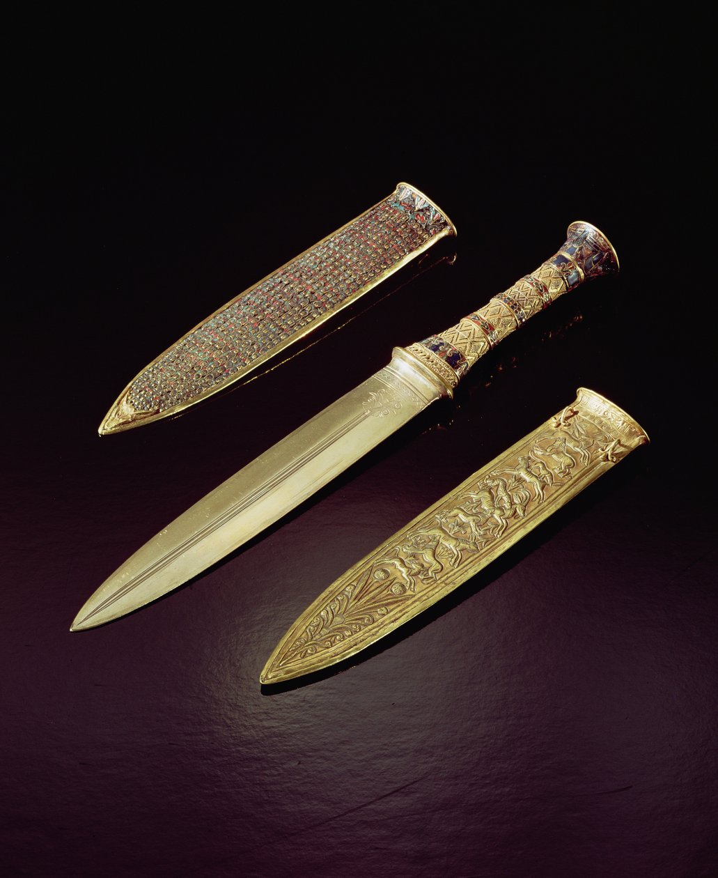 Altın hançer ve kılıf, Tutankhamun Mezarı