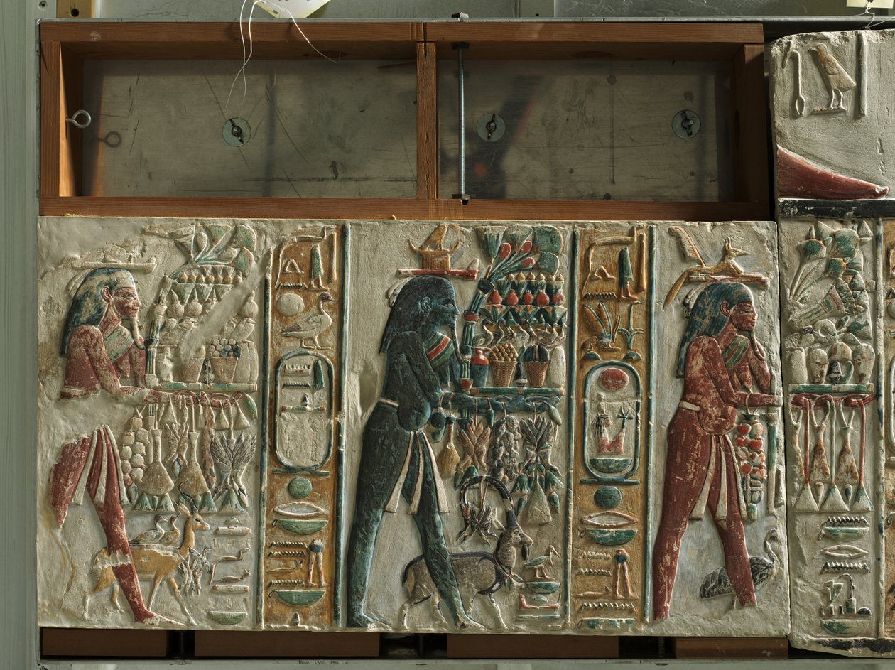 Nome Tanrılar Sunum Sunar, MÖ 1391-1353 dolayları by Egyptian 18th Dynasty