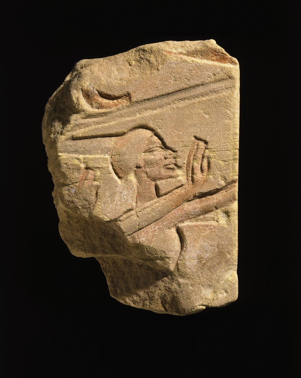Nubian, Karnak, Mısır, Amarna Dönemi, Yeni Krallık, c.1353-1336 M.Ö. (kumtaşı) by Egyptian 18th Dynasty