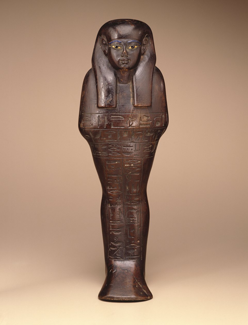 Shawabti of Maya, Yeni Krallık, MÖ 1390-1353 (ahşap, boya ve cam) by Egyptian 18th Dynasty
