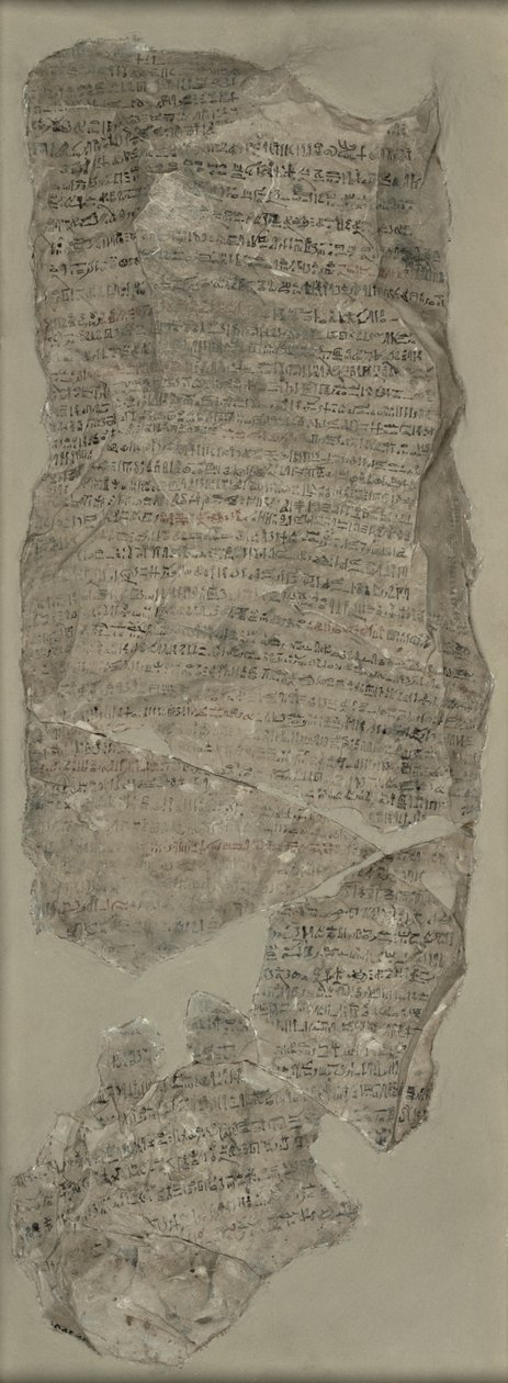 Sinuhe Ostracon, Yeni Krallık (kireçtaşı) by Egyptian 18th Dynasty