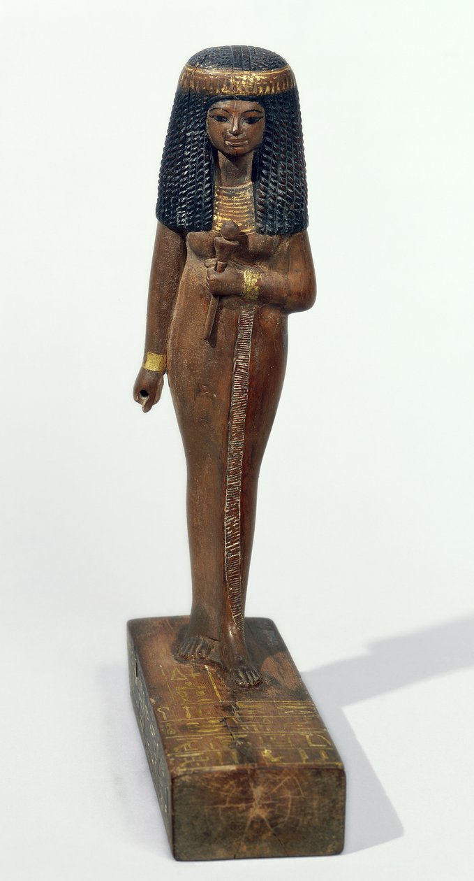Lady Nay Heykeli, Yeni Krallık (altın kaplamalı çam ağacı) by Egyptian 18th Dynasty