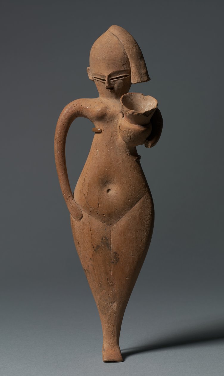 Hizmet Eden Kız Heykelciği, MÖ 1323-1186 dolayları by Egyptian 18th Dynasty