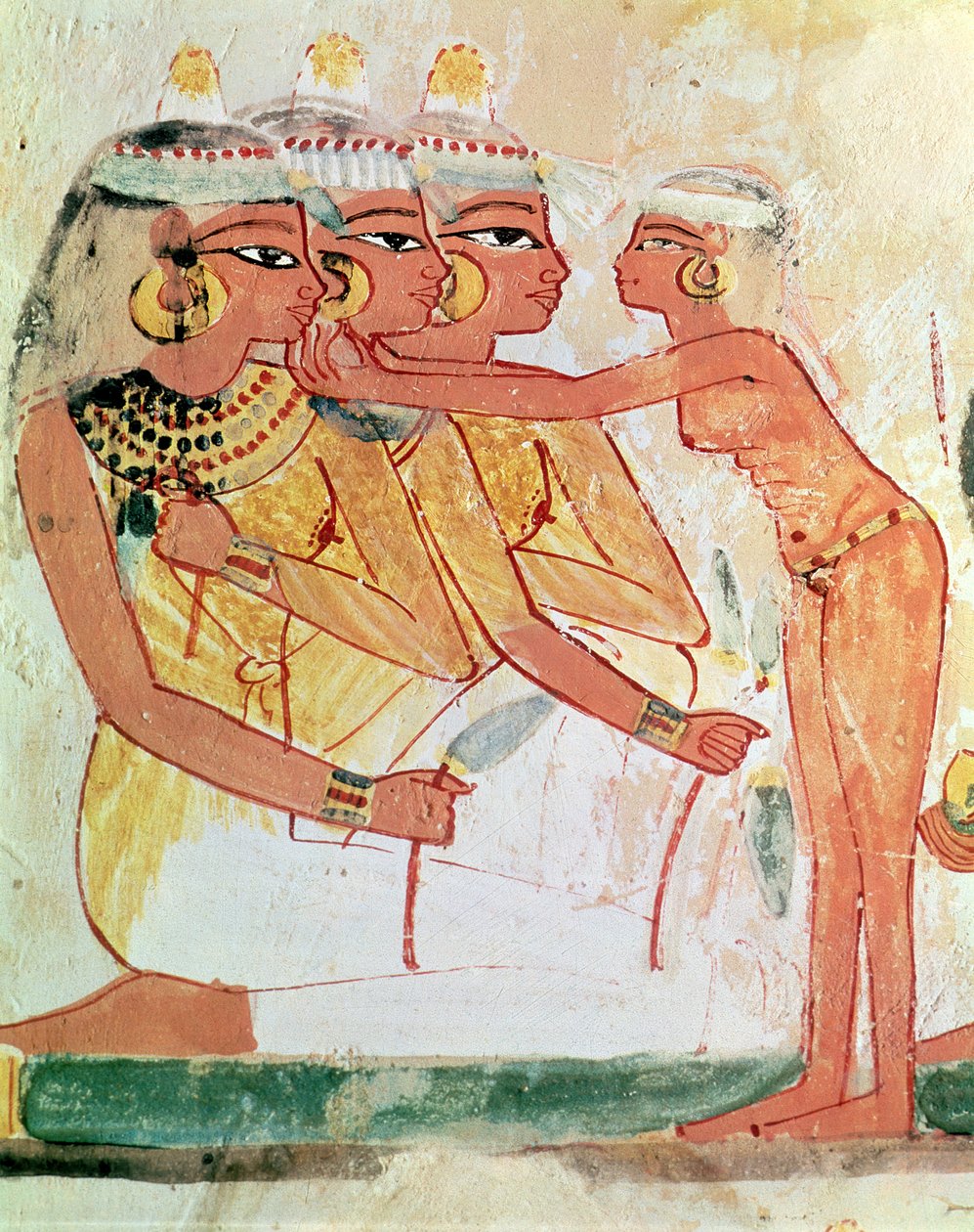 Nakht Mezarından Kadınlar Tuvaleti, Yeni Krallık, MÖ 1400 dolayları (duvar resmi) by Egyptian 18th Dynasty
