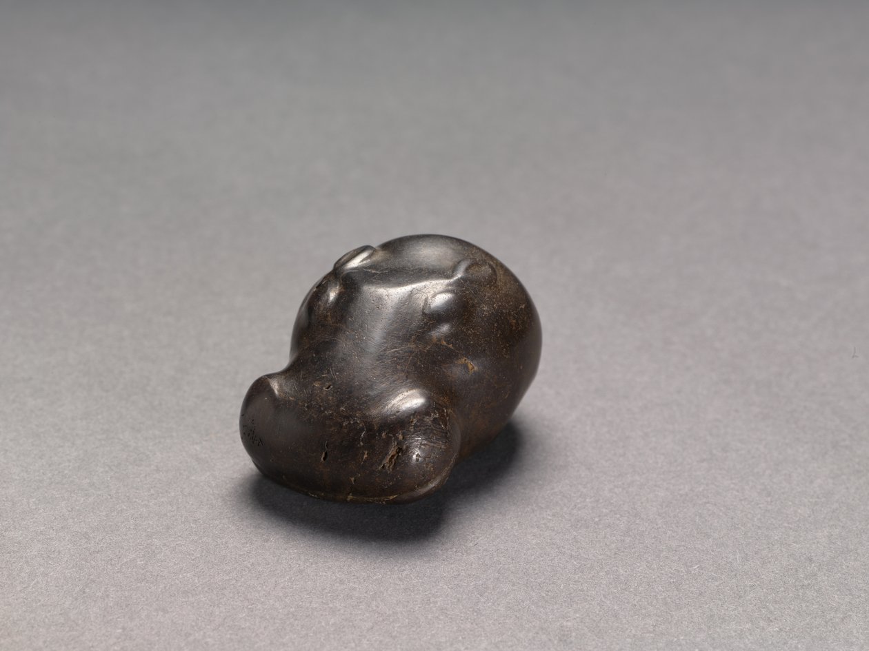 Su Aygırı Başı Şeklindeki Ağırlık, MÖ 1540-1296 dolayları by Egyptian 18th Dynasty