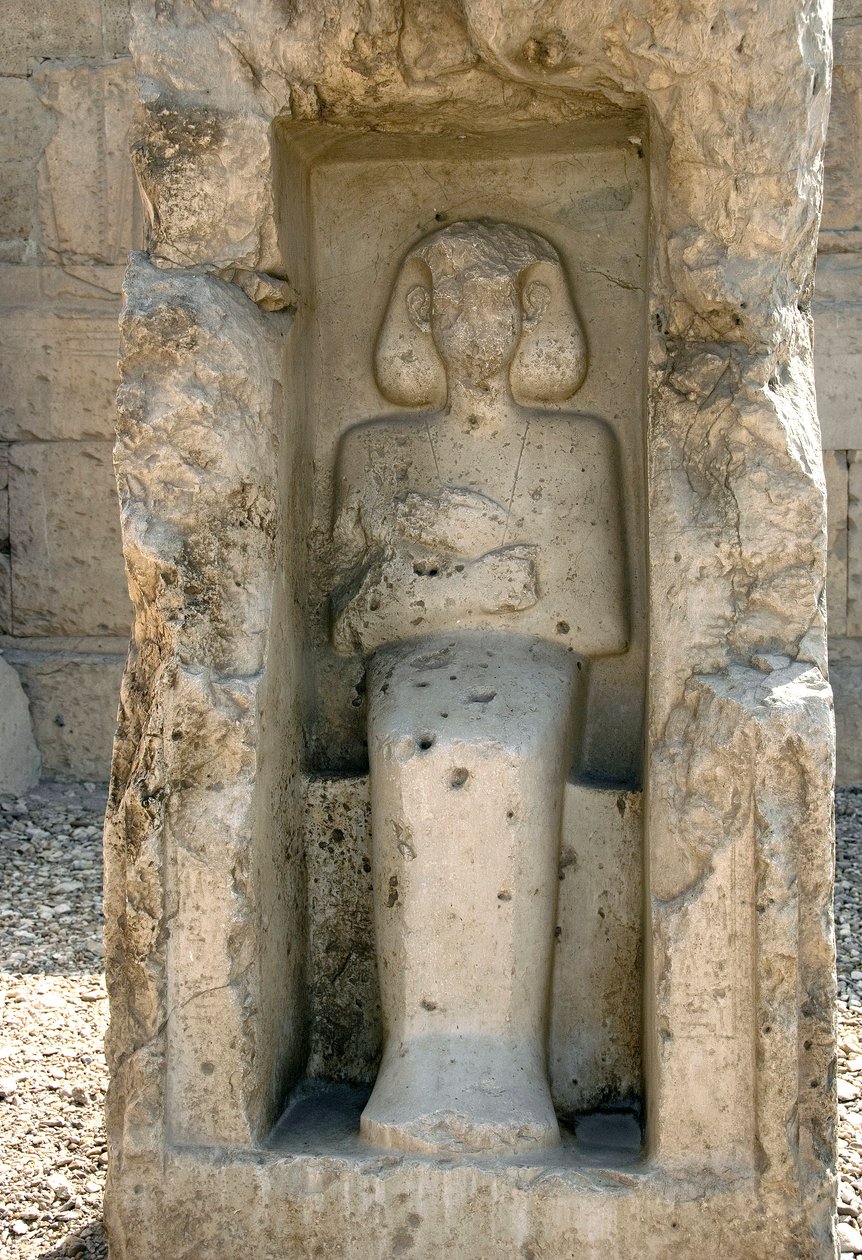 Eski Mısır Sanatı: Seti I tapınağının avlusunda Tanrı Osiris