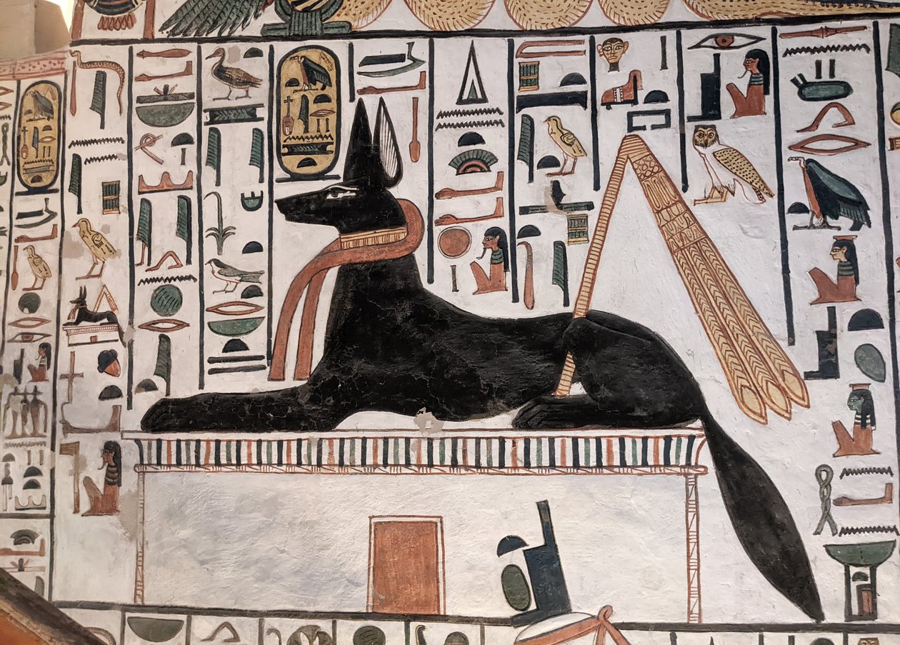 Anubis Mezarı Nefertari (duvar resmi) by Egyptian 19th Dynasty