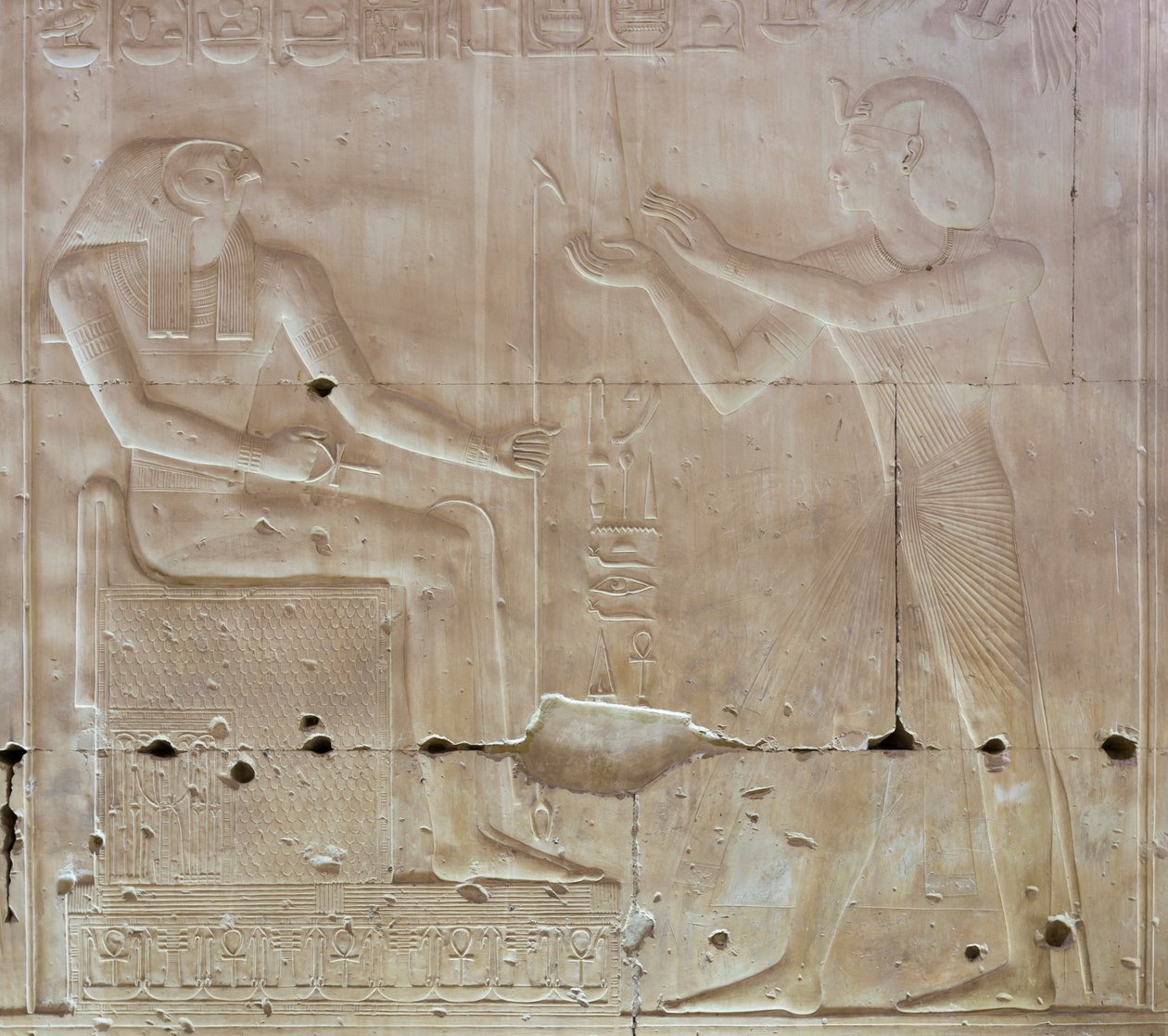 Kısma, Seti I tapınağı, Abydos, Mısır by Egyptian 19th Dynasty