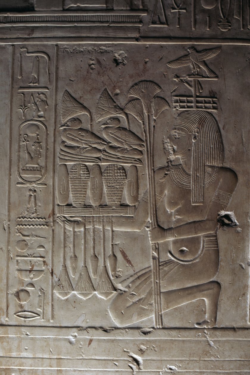 Rölyef, Hipostil Salonu, Seti I Tapınağı by Egyptian 19th Dynasty