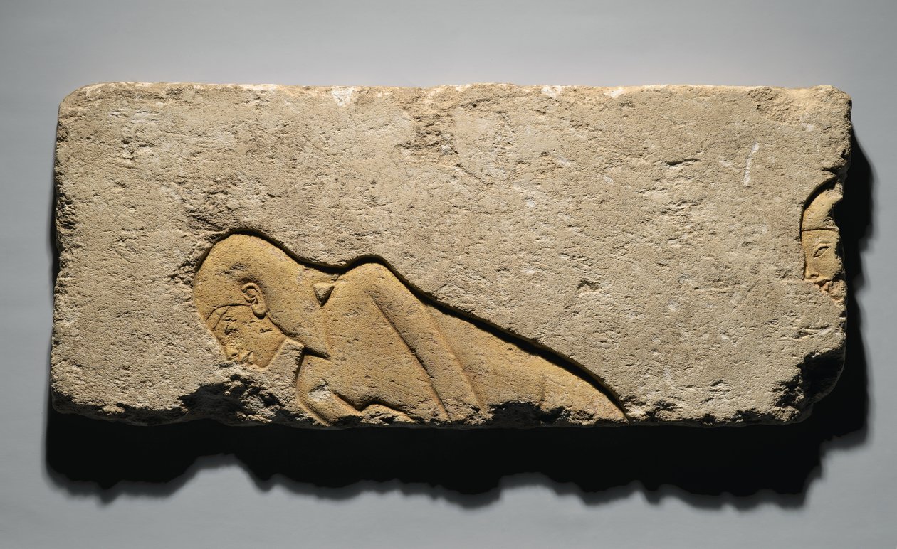 Tell el-Amarna, New Kingdom, c.1352-1336 M.Ö. (kireçtaşı) by Egyptian 19th Dynasty