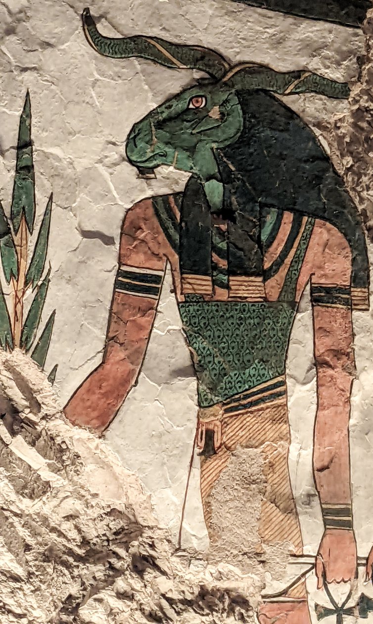 Koç başlı haberci (duvar resmi) by Egyptian 19th Dynasty