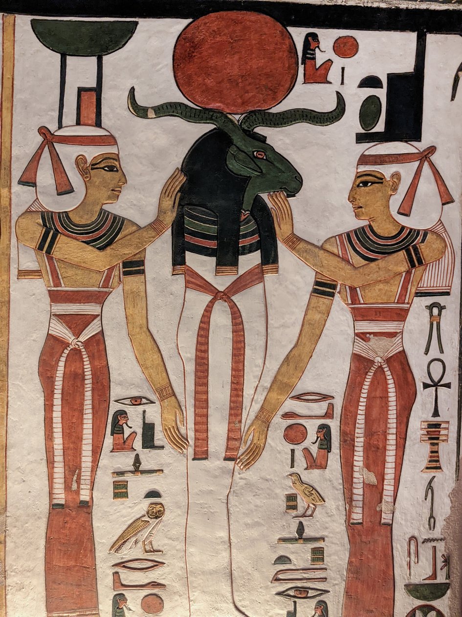 Kraliçeler Vadisi, Nefertari Mezarı (duvar resmi) by Egyptian 19th Dynasty