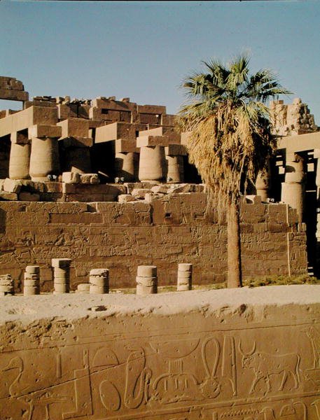 II. Ramses Duvarı ve Tuthmosis Tapınağı by Egyptian 19th Dynasty
