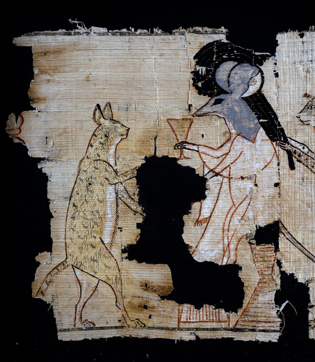 Ramses IX, Detay, Mısır Uygarlığı, Yeni Krallık, Hanedan XX döneminden kalma hiciv sahnesi, yaklaşık MÖ 1100 by Egyptian 20th Dynasty