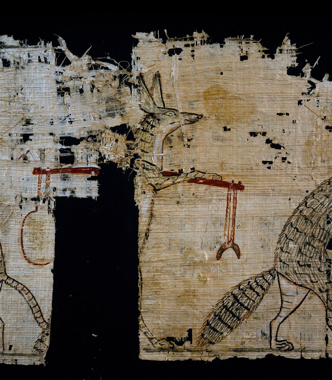 Ramses IX, Detay, Mısır Uygarlığı, Yeni Krallık, Hanedan XX döneminden kalma hiciv sahnesi, yaklaşık MÖ 1100 by Egyptian 20th Dynasty