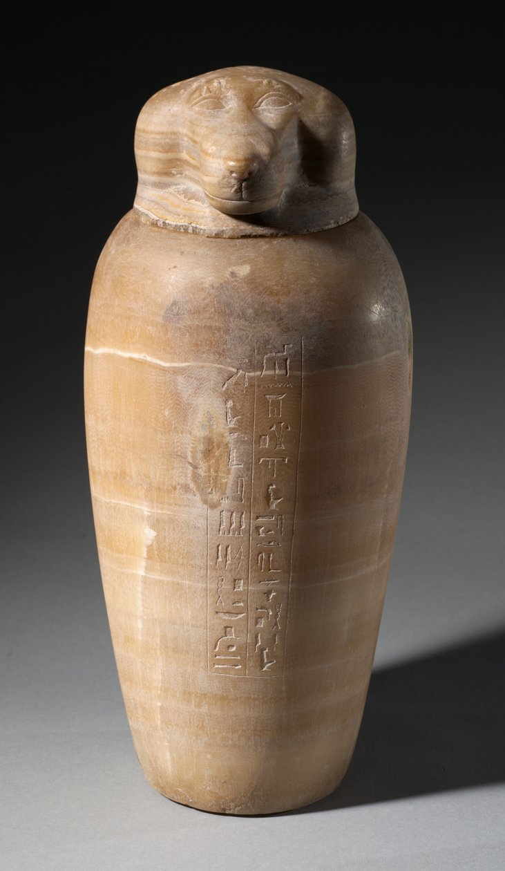Babun Başlı Kanopik Kavanoz, MÖ 664-525 by Egyptian 26th Dynasty