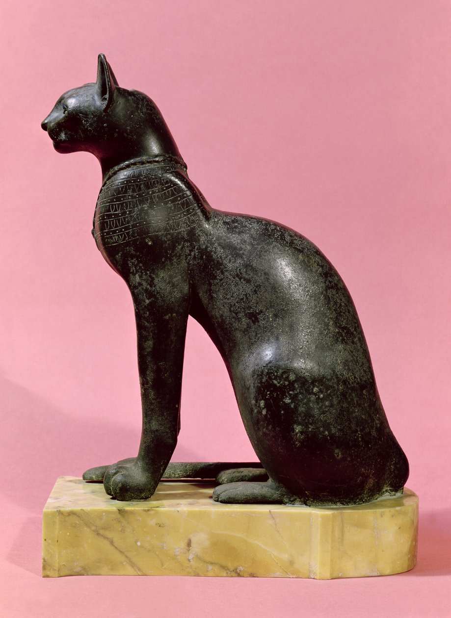 Kedi Heykeli, Geç Dönem (bronz) by Egyptian 26th Dynasty