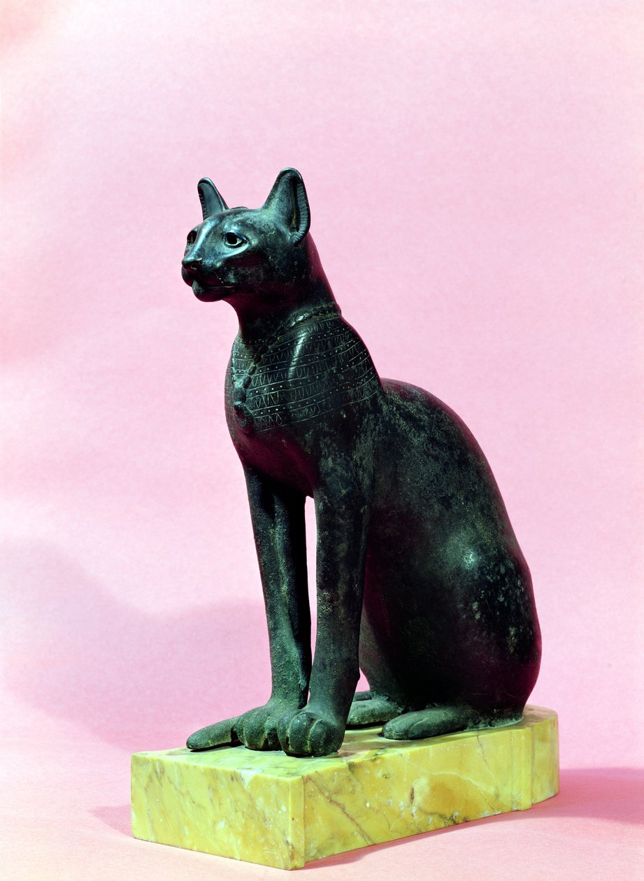 Kedi Heykeli, Geç Dönem (bronz) by Egyptian 26th Dynasty