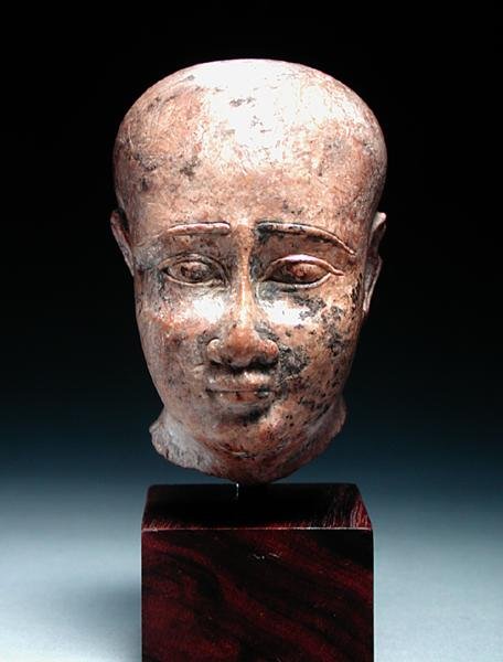 Erkek Baş, yaklaşık MÖ 350 (kireçtaşı) (ayrıca bkz. 185237) by Egyptian 30th Dynasty