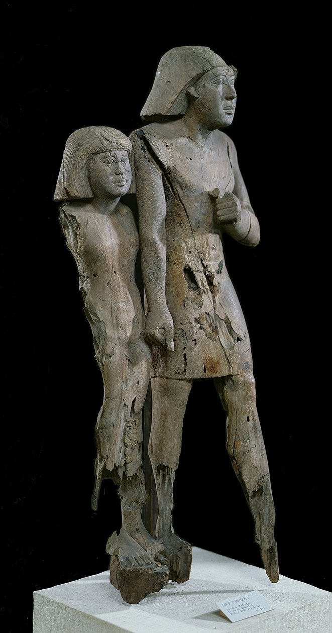 Memphis Çifti, Eski Krallık (akasya ağacı) olarak bilinen anonim çift (ayrıca bkz. 105656) by Egyptian 6th Dynasty