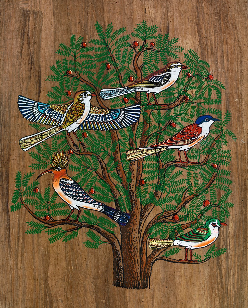 Mısır Sanatı, Mısır Papirüsü: Ağaçtaki Kuşlar, Coll, Part by Egyptian Egyptian