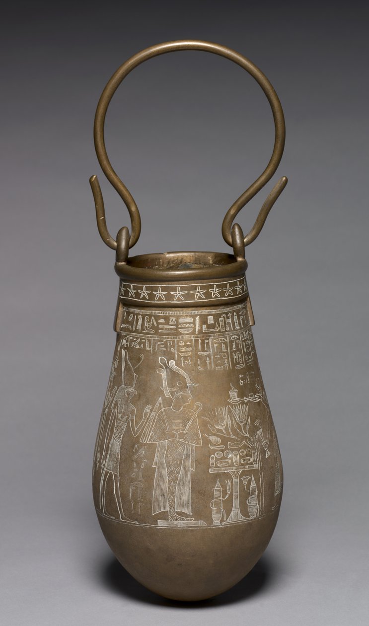 Dekore edilmiş Situla, MÖ 305-30 by Egyptian Ptolemaic Period
