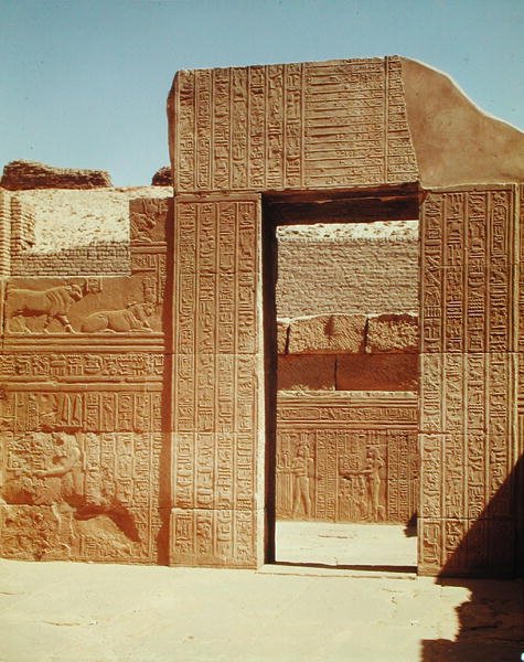 Üçüncü Hipostil Salonuna Geçit by Egyptian Ptolemaic Period
