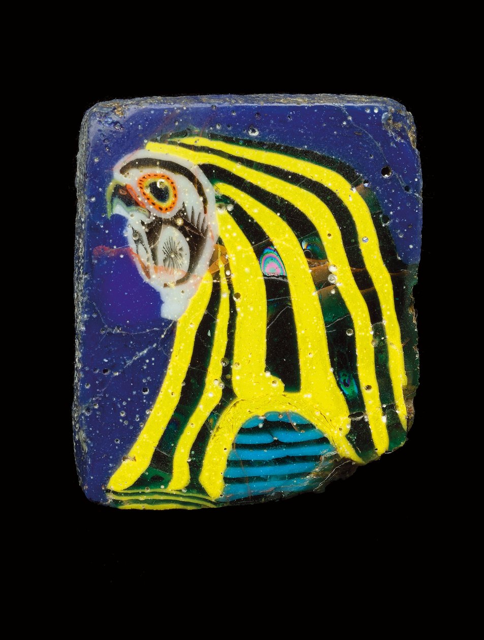 Mozaik şahin başı kakma, MÖ 2. - 1. yy. by Egyptian Ptolemaic Period