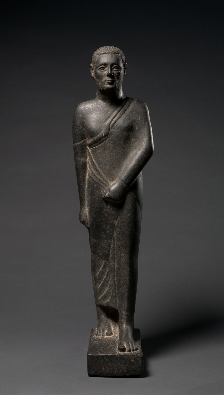 Bir Adam Heykeli, MÖ 200-100 veya sonrası by Egyptian Ptolemaic Period