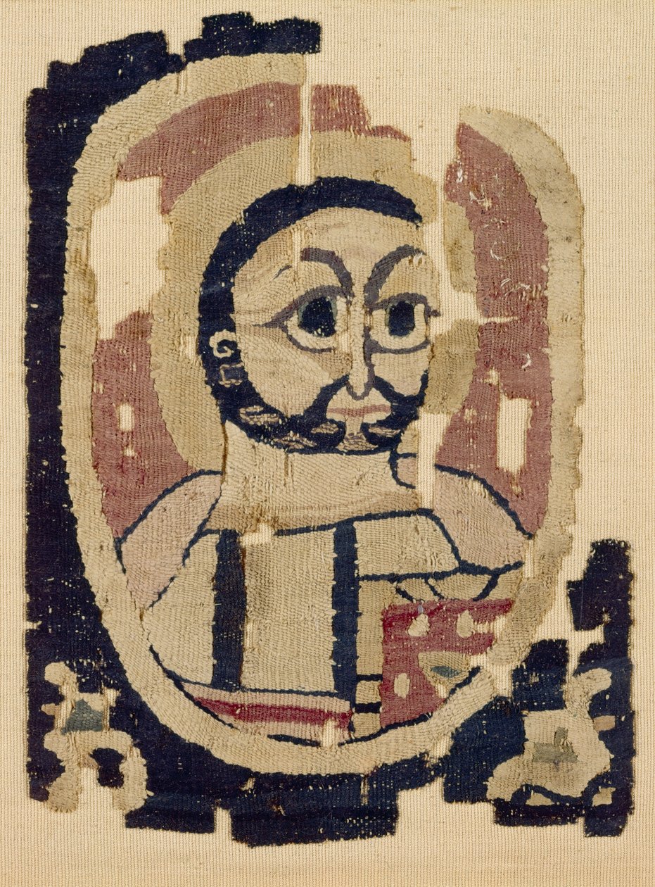 Bir Kafa Parçası, Kıpti (tekstil) by Egyptian School