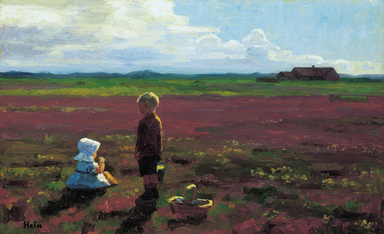 Bozkırda çilek toplayan çocuklar by Einar Hein