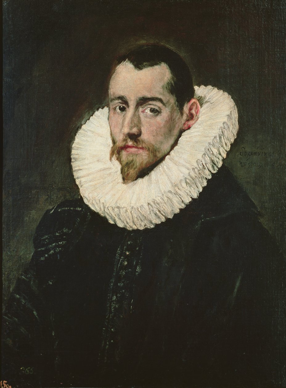 Genç bir şövalye portresi by El Greco