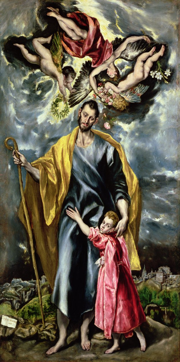 Aziz Joseph ve İsa Çocuk, 1597-99 by El Greco