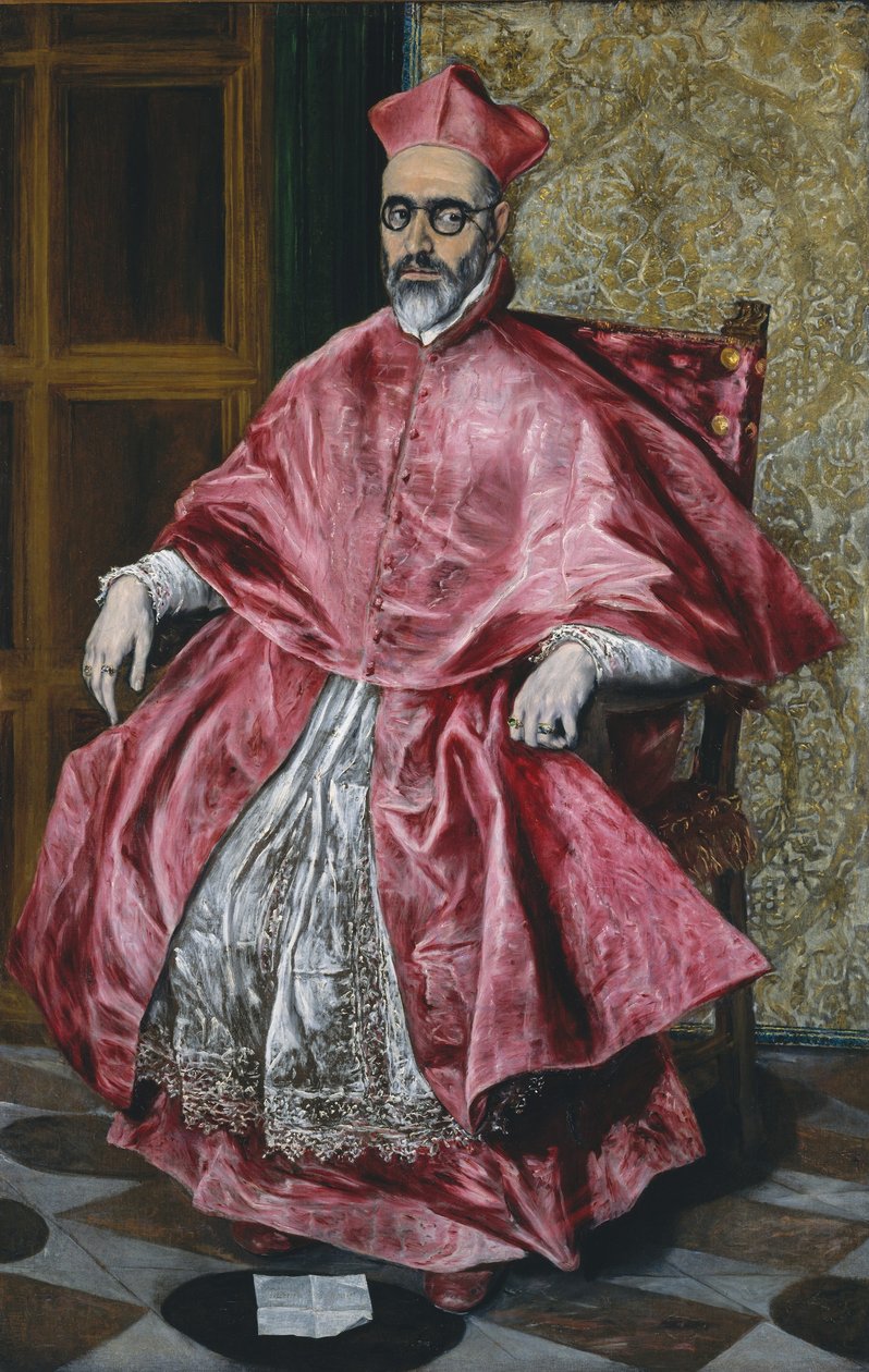 Bir Kardinal, c.1601 (tuval üzerine yağlı boya) by El Greco