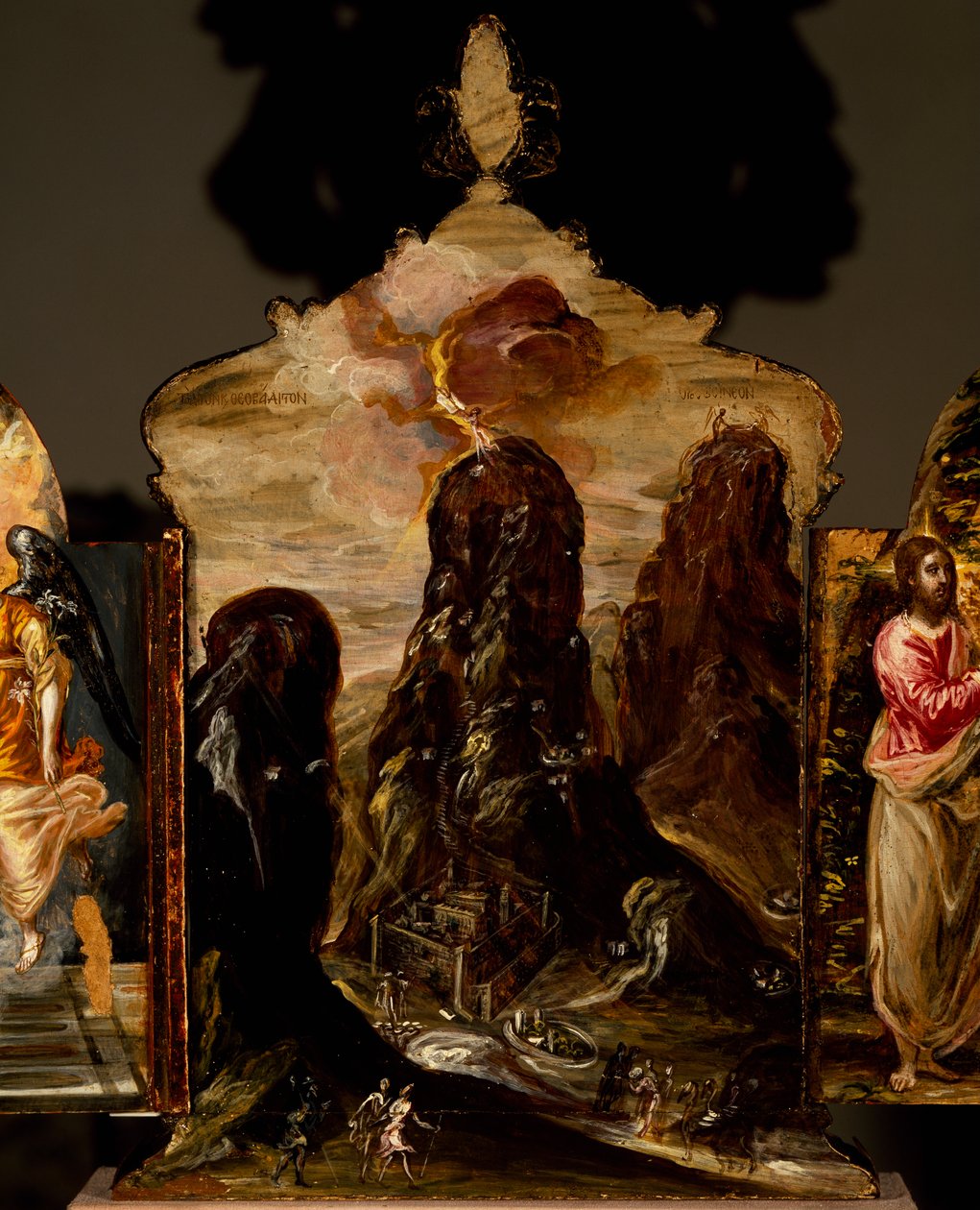 Sina Dağı, taşınabilir triptik sunak, El Greco (1541-1614) by El (1541 1614) Greco