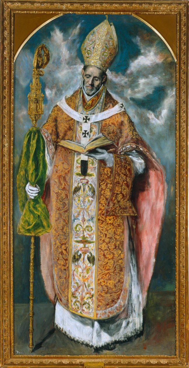 Aziz Ildefonso (resim) by El (1541-1614) Greco