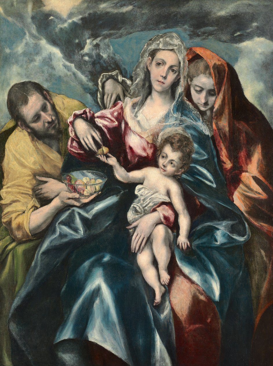 Mecdelli Meryem ile Kutsal Aile, c.1590-95 (tuval üzerine yağlı boya) by El Greco