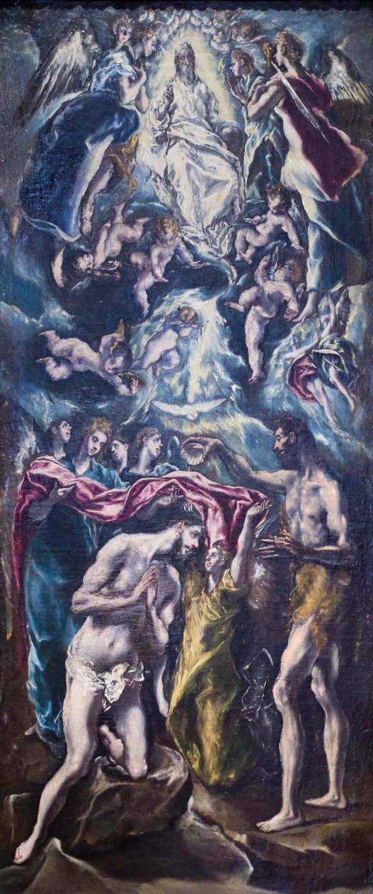 İsa'nın vaftizi by El (1541 1614) Greco
