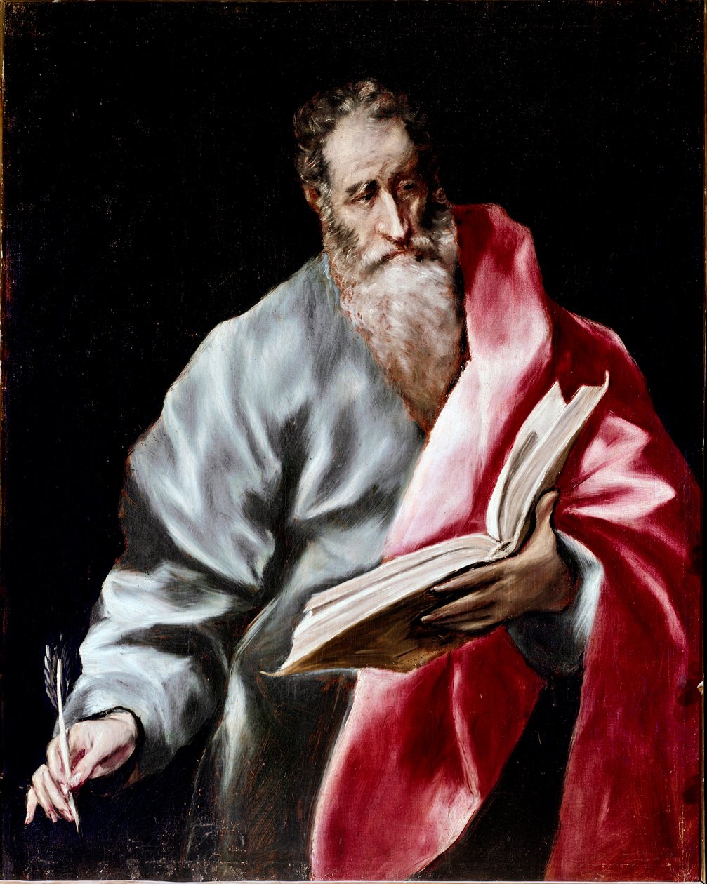 Toledo Katedrali Havariliği: “” Aziz Matta”” Domenikos Theotokopoulos dit El Greco (1541-1614) 1602-1605 Güneş. 100x76 cm Toledo, katedral by El Greco