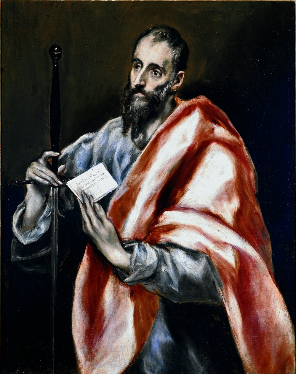 Apotre Aziz Paul. Domenikos Theotokopoulos dit El Greco tarafından tablo (1540-1614) by El Greco