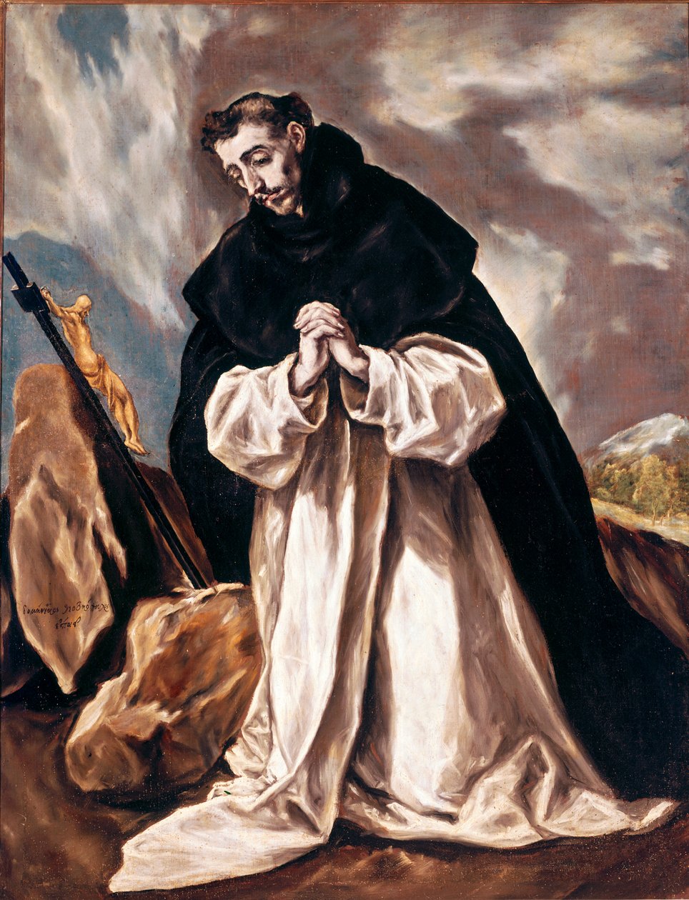 Aziz Dominika duada Boyama Domenikos Theotokopoulos dit El Greco (1541-1614) 1598-1603 Güneş. 120x88 cm Toledo Katedrali (Toledo) by El Greco