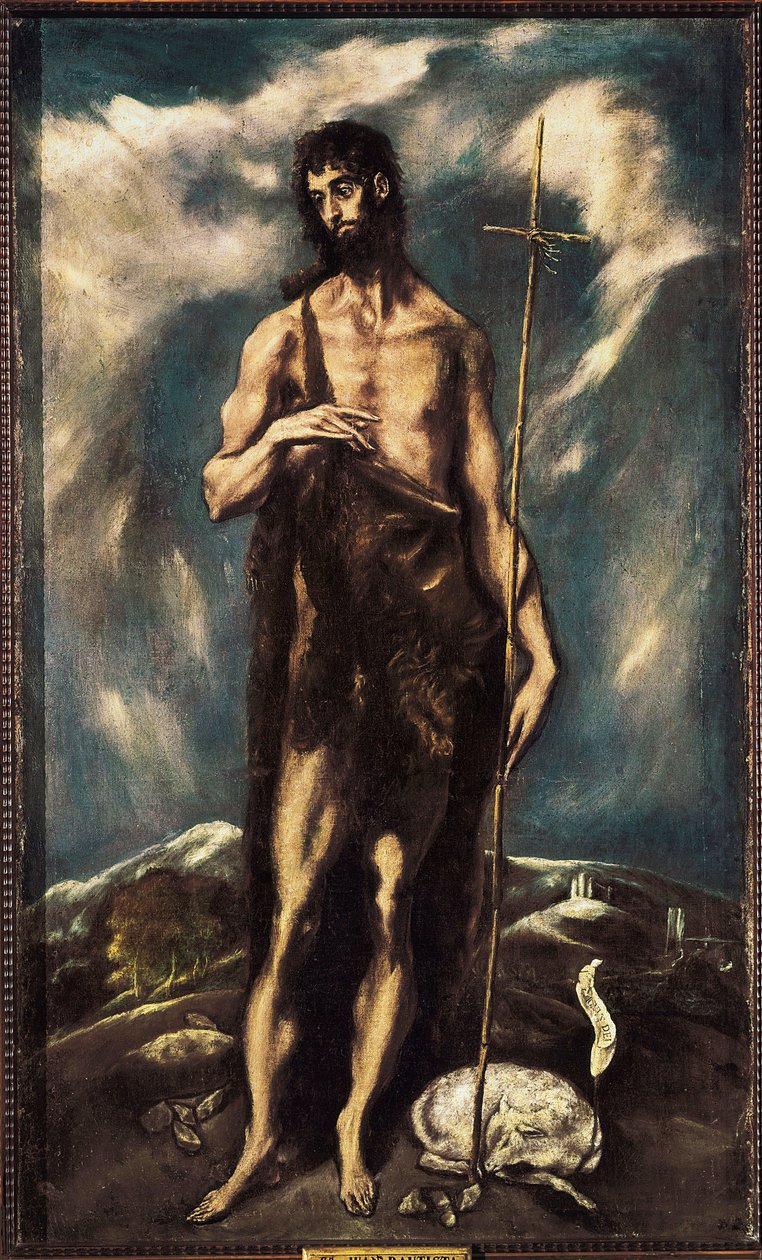 Vaftizci Yahya, c. 1600-05 (tuval üzerine yağlı boya) by El Greco