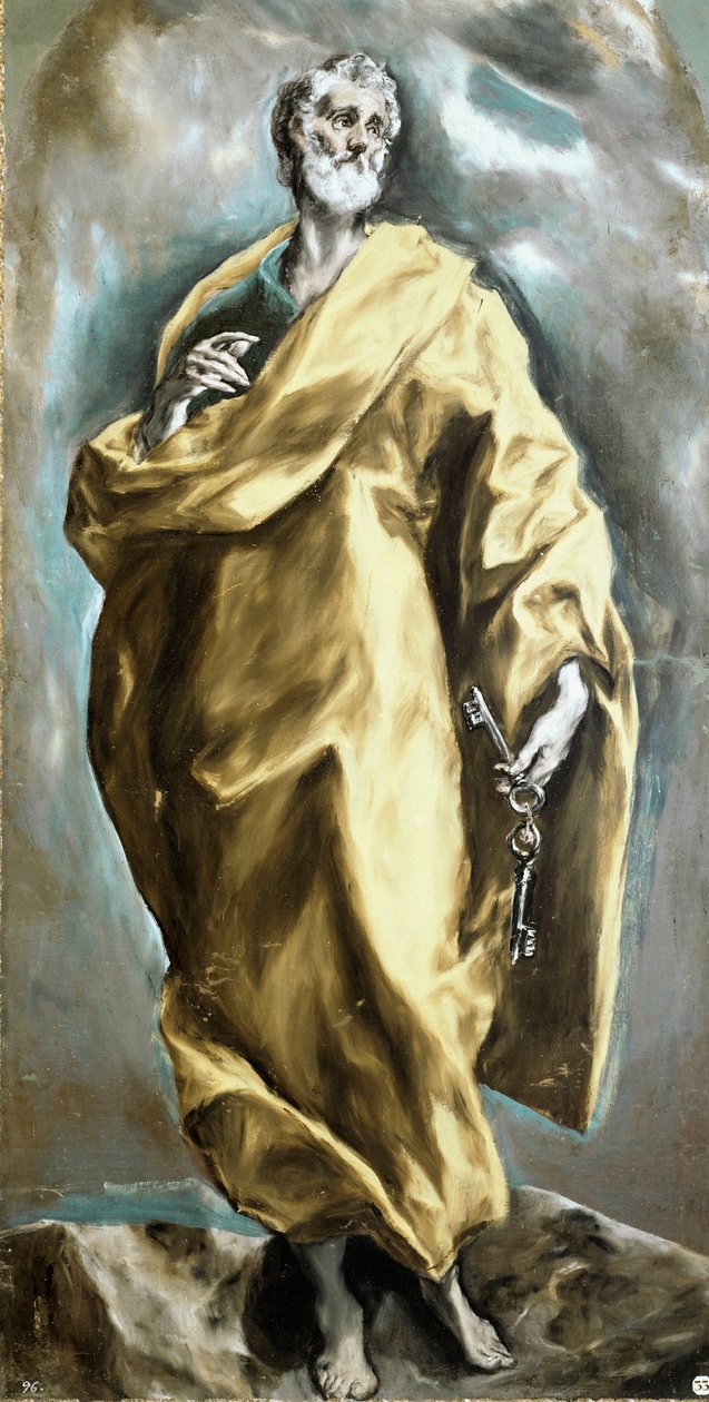 Aziz Peter Apotra. Domenikos Theotokopoulos dit El Greco tarafından tablo (1540-1614) by El Greco