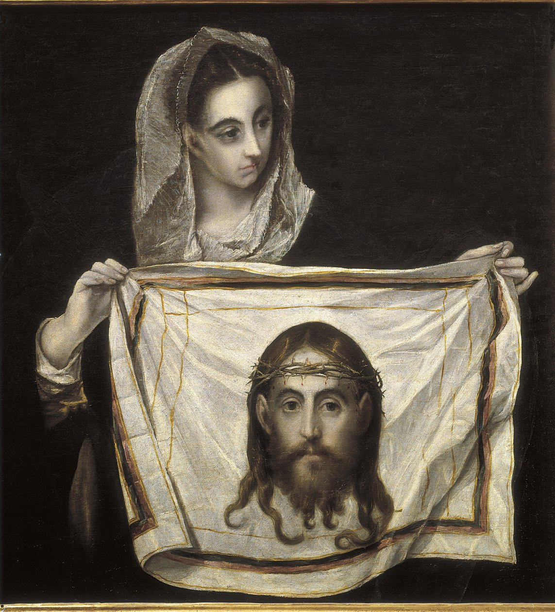 Aziz Veronica ve peçe by El Greco