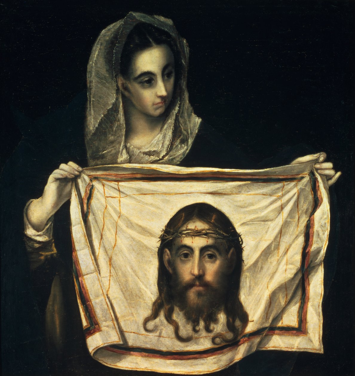 Kutsal Kefen ile St.Veronica by El Greco