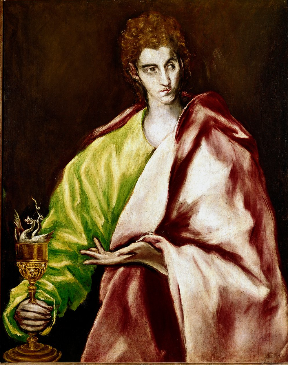 Apotra Saint John the Evangelist Tablo Domenikos Theotokopoulos dit El Greco tarafından (1540-1614) by El Greco