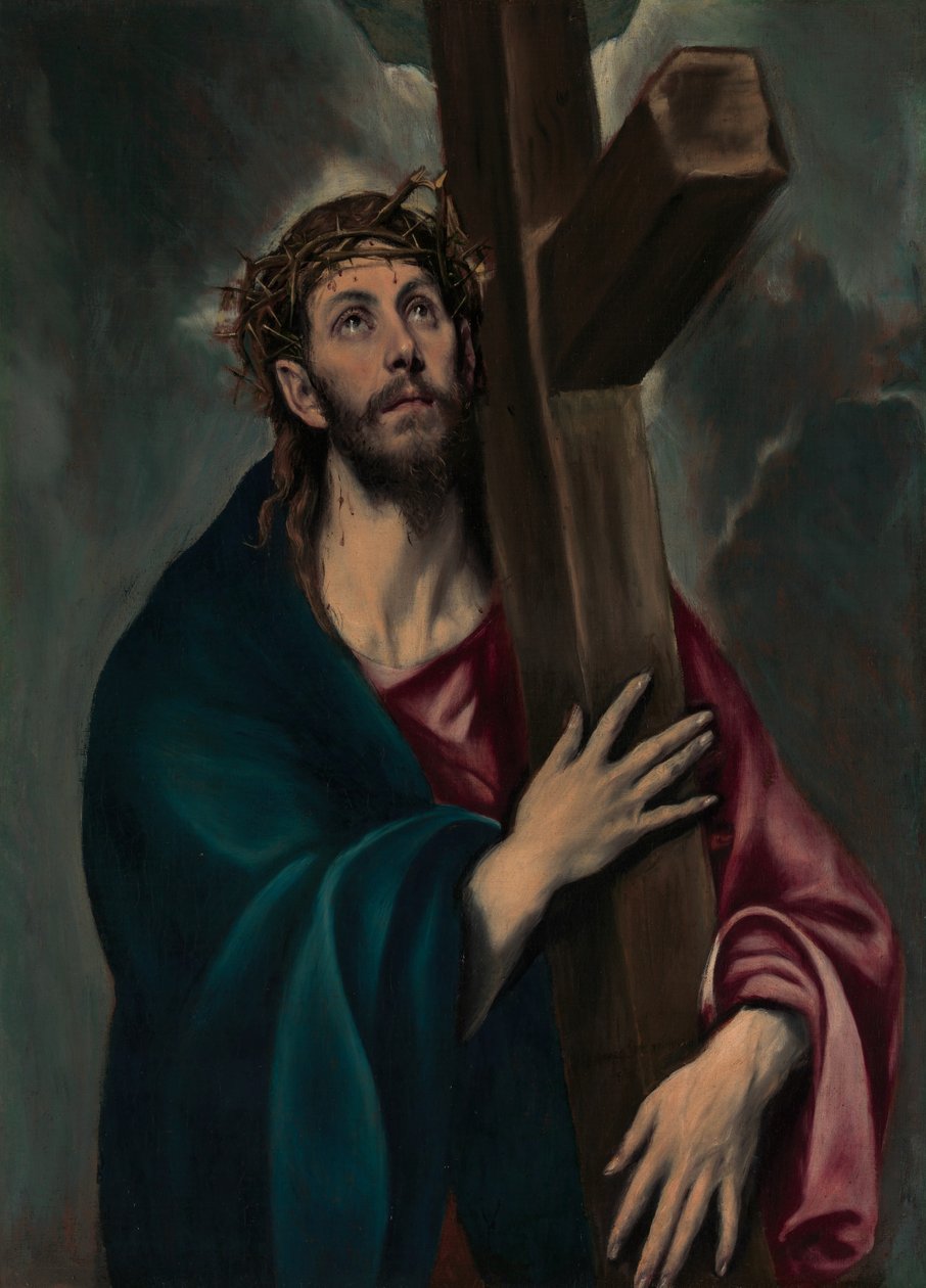 Haç Taşıyan İsa, yak. 1577-87. by El Greco