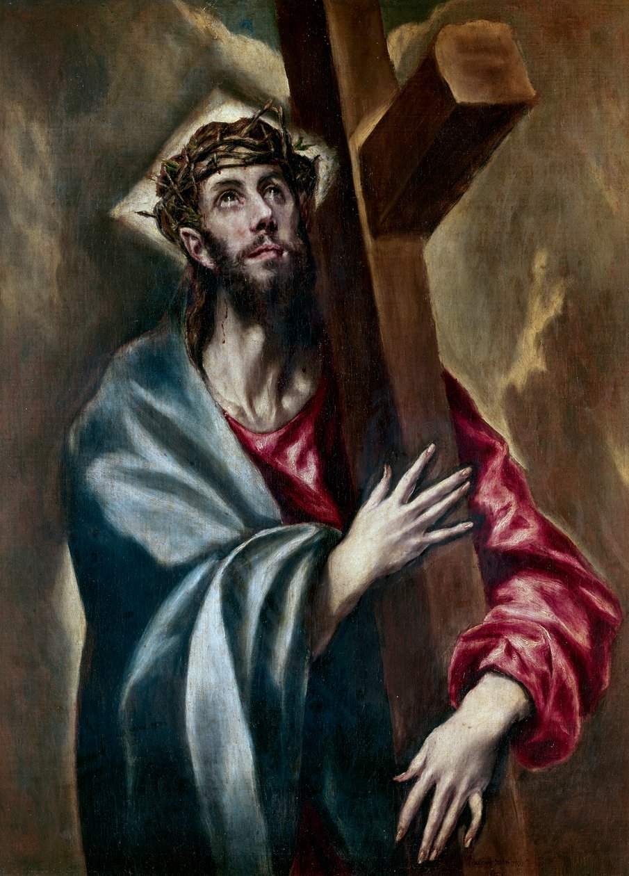 Haçı taşıyan İsa, c.1602 by El Greco